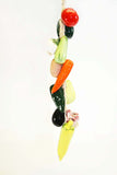 Large Ristra/ String of Ceramic Vegetables, with 11 Veggies, 30 Inches Long