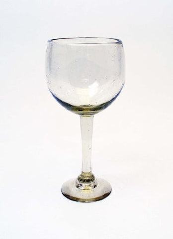 Set of 4, Bola Wine Glasses-12 Ounces, Handmade w/ Recycled Glass