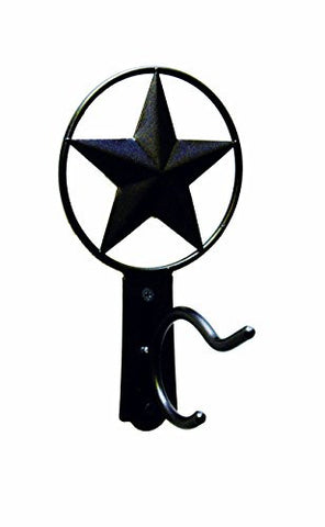 Iron Double Towel Hook with Star Symbol-8 Inches High