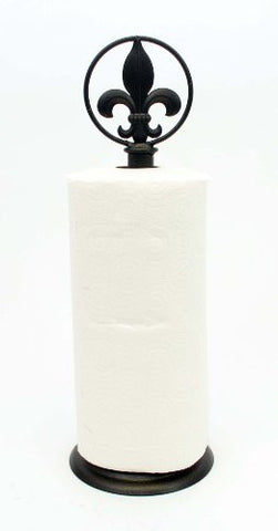 Fleur De Lis Paper Towel Holder- 17 Inches High