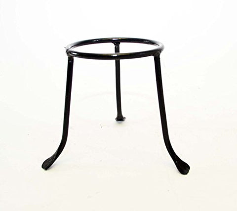 Handmade Iron Tripod Base, Bronze Color- 5 Inches High x 3.5 Inches Inside Diameter
