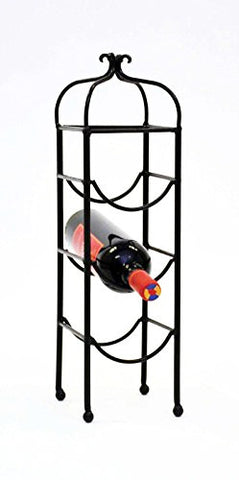 Classic Triple Bottle Wine Rack-20 Inches High x 5.5 Inches Wide x 6 Inches Deep