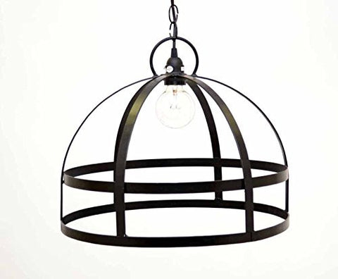 Urn Shaped Hanging Lamp, with Socket Set and 3 Feet of Chain,12 Inches High x 17.5 Inches Diameter