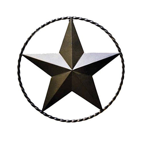 Iron Star with Ring for Wall-18 Inches in Diameter