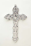 Polished Aluminum Arrow Wall Cross- 10.25 Inches High