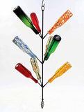 Wrought Iron Hanging Bottle Tree, Holds 9 Bottles- 41 Inches High