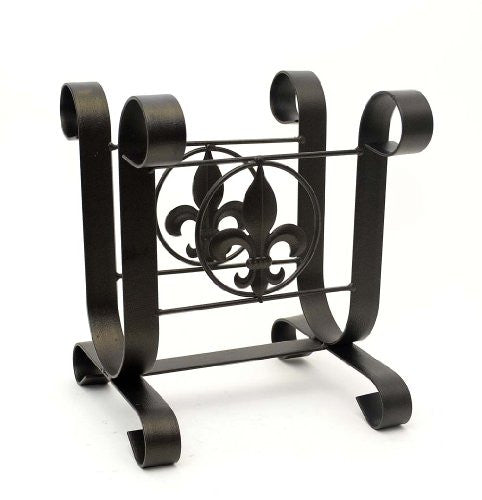 Fleur De Lis Magazine Rack-12 Inches High – LAREDOIMPORT.COM