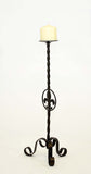 Wrought Iron Fleur De Lis Candle Holder Large- 22 Inches High