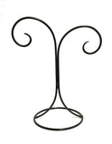 Laredo Wrought Iron Ornament Stand, Double Hook-12 Inches Tall