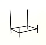 Wrought Iron Rectangular Bowl Stand-12 Inches High x 11.75 Inches Wide x 8 Inches in Diameter