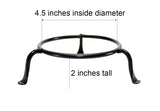 Basic Wrought Iron Display Ring Stands- 4.5 Inches Diameter x 2 Inches High