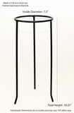 Wrought Iron Tripod Base-18.25 Inches High x 7.5 Inches Diameter