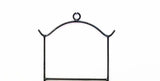 Vertical Triple Wall Plate Holder, 43 Inches High x 10 Inches Wide. Bronze Color.