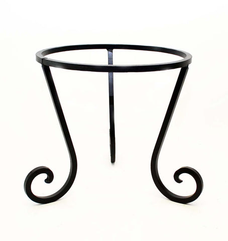 Wrought Iron Pot Stand-12 Inches Tall x 12 Inches in Diameter, Painted Bronze