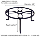 Decorative Iron Plant Riser-3 Inches High x 6.5 Inches in Diameter
