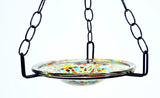 Small Hanging Bird Feeder with Confetti Bowl-16 Inches High x 8-10 Inches Wide