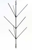 Wrought Iron Hanging Bottle Tree, Holds 9 Bottles- 41 Inches High