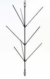 Wrought Iron Hanging Bottle Tree, Holds 9 Bottles-41 Inches High