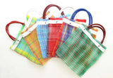 Set of 6, Mini Mexican Tote Favor Bags-7.5 Inches High x 7 Inches Wide, Assorted Colors