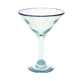 Set of 4, Recycled Clear Martini Shaped Margarita Glasses-12 Ounces