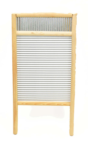 Large Washboard with Tin-23 Inches High X 12.25 Inches Wide